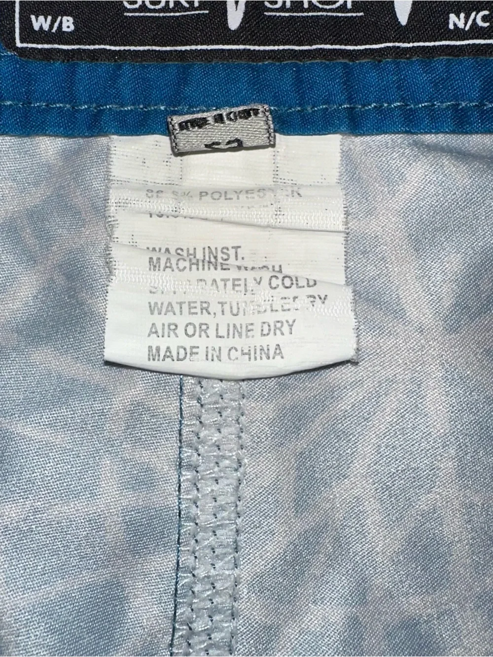 Sun City Surf Shop Board Shorts Green Gray Geometric Men's 29 Swim Trunks